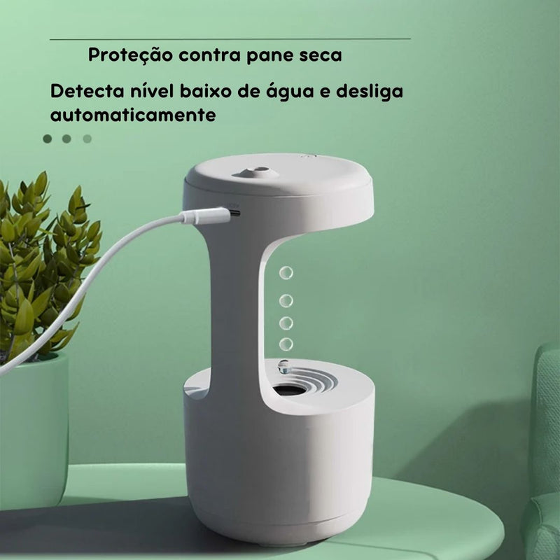 Bebedouro Anti-Gravidade com Umidificador para Pets – Hidratação Contínua e Ambiente Refrescante para Cães e Gatos